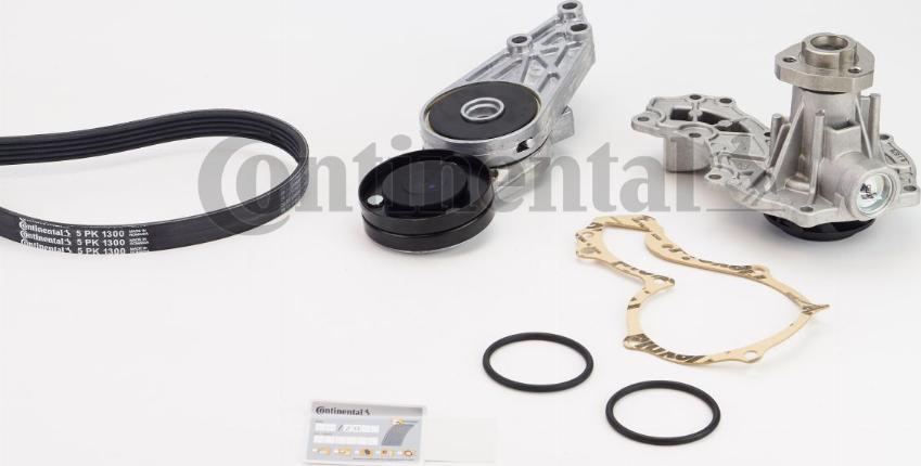 Continental 5PK1300WP1 - Pompa acqua + Kit cinghia Poly V www.autoricambi360.it