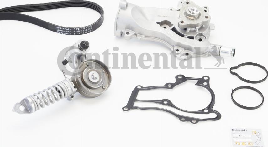 Continental 5PK1334WP1 - Pompa acqua + Kit cinghia Poly V www.autoricambi360.it