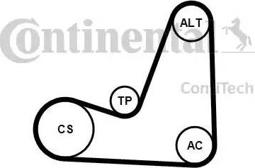 CONTINENTAL 5PK1200K1 - Kit Cinghie Poly-V www.autoricambi360.it