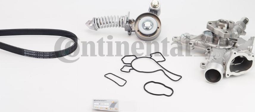 CONTINENTAL 5PK1230WP1 - Pompa acqua + Kit cinghia Poly V www.autoricambi360.it