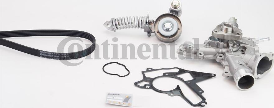 CONTINENTAL 5PK1230WP3 - Pompa acqua + Kit cinghia Poly V www.autoricambi360.it