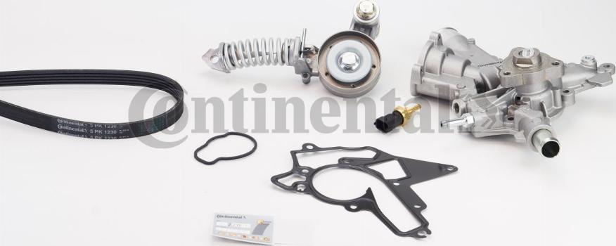 CONTINENTAL 5PK1230WP2 - Pompa acqua + Kit cinghia Poly V www.autoricambi360.it