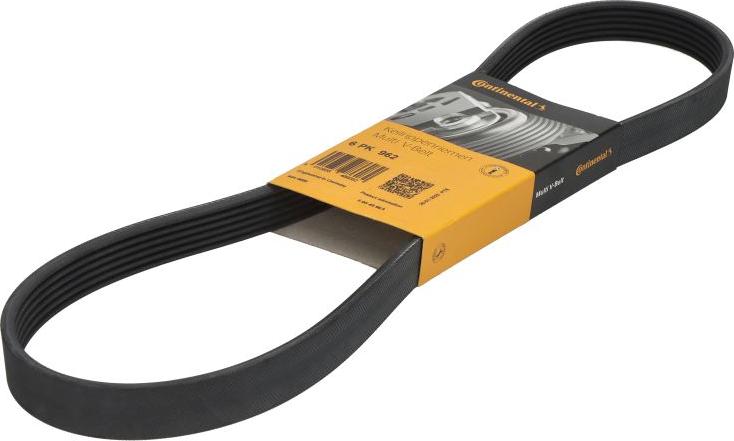 Continental 6PK962 - Cinghia Poly-V www.autoricambi360.it