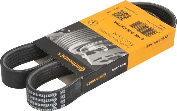 CONTINENTAL 6PK926 EXTRA - Cinghia Poly-V www.autoricambi360.it