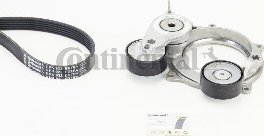 Continental 6PK922 EXTRA K1 - Kit Cinghie Poly-V www.autoricambi360.it