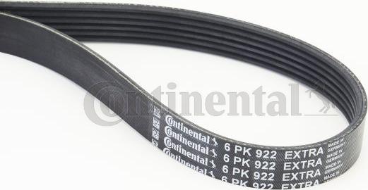 Continental 6PK922 EXTRA - Cinghia Poly-V www.autoricambi360.it