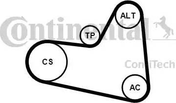 CONTINENTAL 6PK976K2 - Kit Cinghie Poly-V www.autoricambi360.it