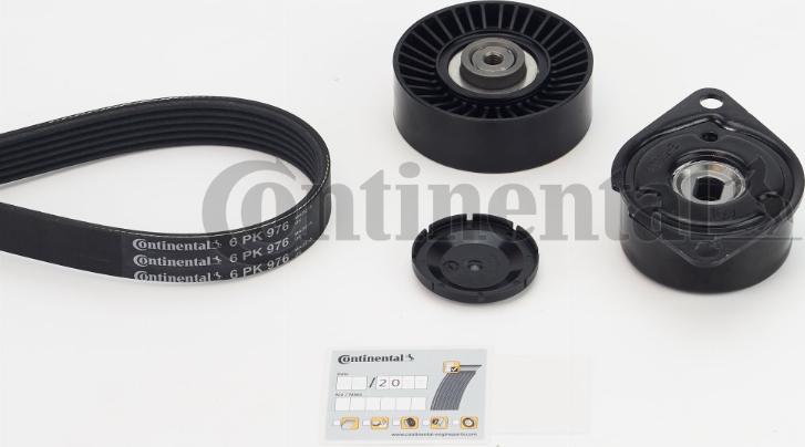 CONTINENTAL 6PK976K3 - Kit Cinghie Poly-V www.autoricambi360.it