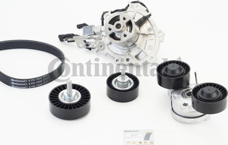 Continental 6PK1934WP1 - Pompa acqua + Kit cinghia Poly V www.autoricambi360.it