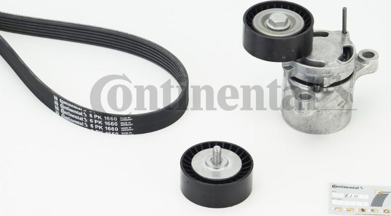 CONTINENTAL 6PK1660K5 - Kit Cinghie Poly-V www.autoricambi360.it
