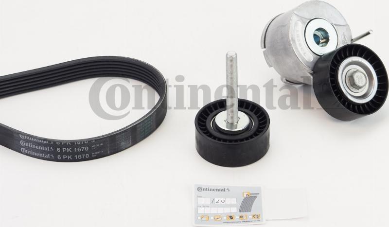 CONTINENTAL 6PK1670K1 - Kit Cinghie Poly-V www.autoricambi360.it