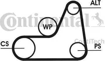 CONTINENTAL 6PK1042 ELAST T1 - Kit Cinghie Poly-V www.autoricambi360.it