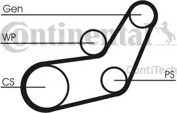 CONTINENTAL 6PK1059 ELAST T1 - Kit Cinghie Poly-V www.autoricambi360.it