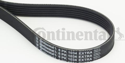 CONTINENTAL 6PK1034 EXTRA - Cinghia Poly-V www.autoricambi360.it