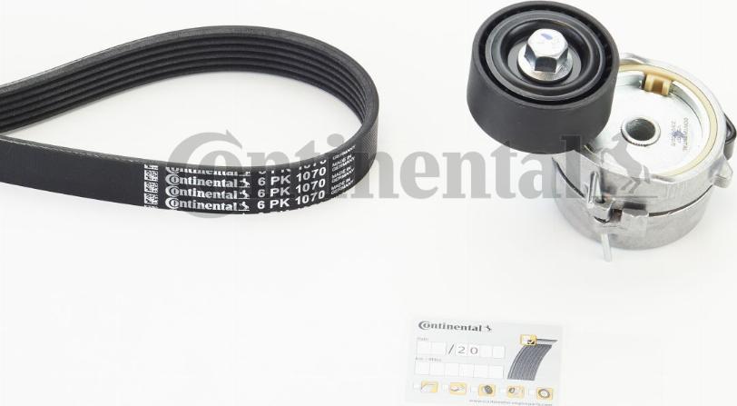 CONTINENTAL 6PK1070K5 - Kit Cinghie Poly-V www.autoricambi360.it