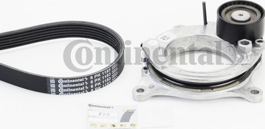 CONTINENTAL 6 PK 1153 K3 - Kit Cinghie Poly-V www.autoricambi360.it