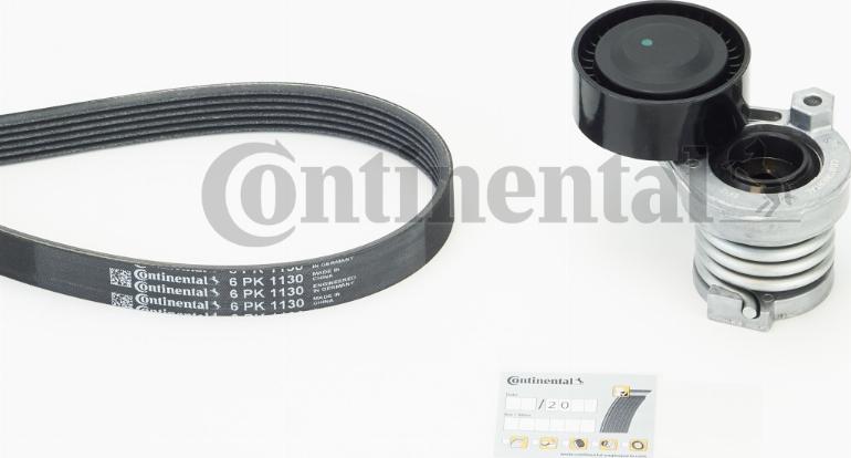 CONTINENTAL 6PK1130K4 - Kit Cinghie Poly-V www.autoricambi360.it