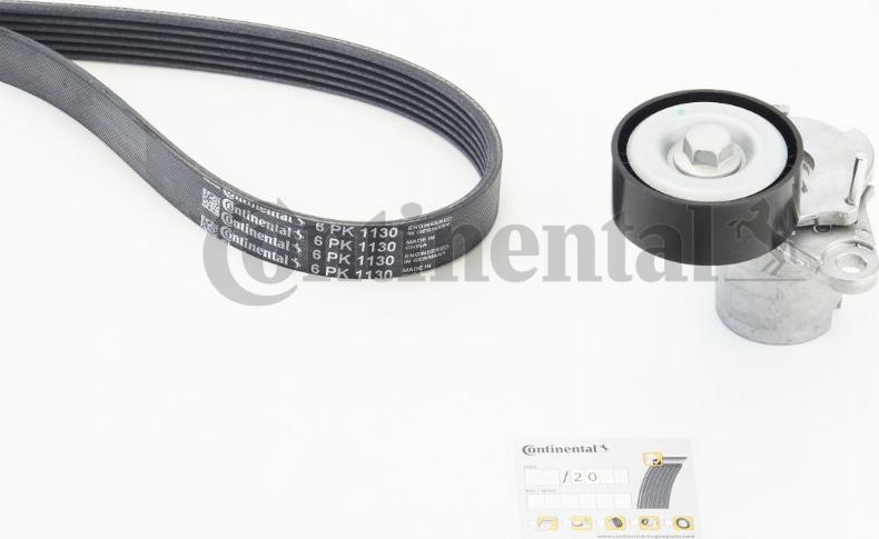 Continental 6PK1130K3 - Kit Cinghie Poly-V www.autoricambi360.it