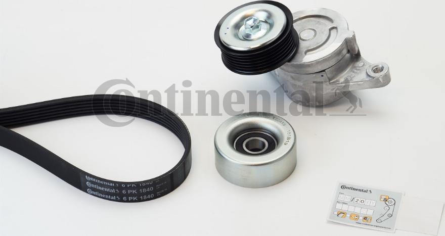 CONTINENTAL 6PK1840K1 - Kit Cinghie Poly-V www.autoricambi360.it