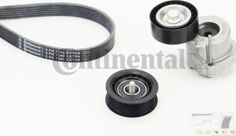 Continental 6PK1345 EXTRA K1 - Kit Cinghie Poly-V www.autoricambi360.it