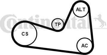 Continental 6PK1200K1 - Kit Cinghie Poly-V www.autoricambi360.it