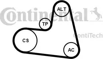 Continental 6PK1217K1 - Kit Cinghie Poly-V www.autoricambi360.it