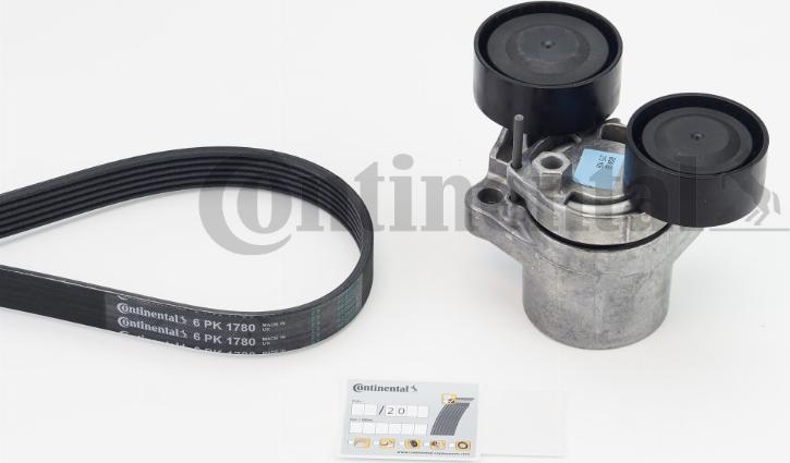 Continental 6PK1780K2 - Kit Cinghie Poly-V www.autoricambi360.it