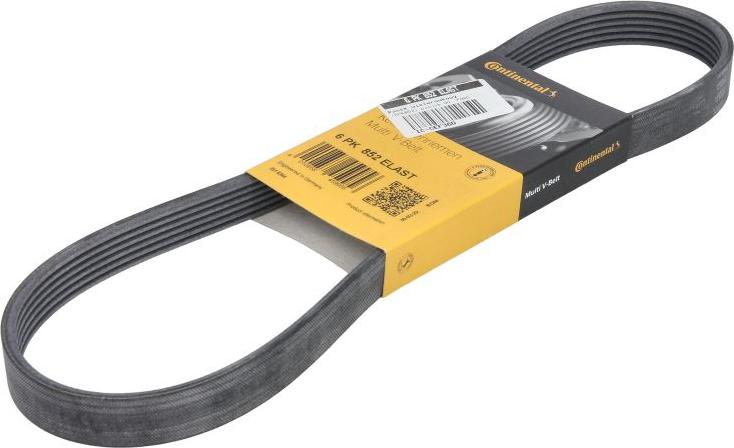 CONTINENTAL 6 PK 852 ELAST - Cinghia Poly-V www.autoricambi360.it
