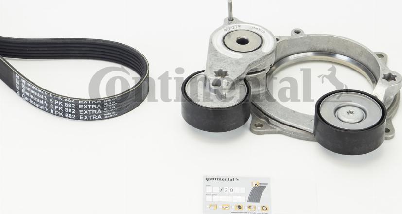 CONTINENTAL 6PK882 EXTRA K1 - Kit Cinghie Poly-V www.autoricambi360.it