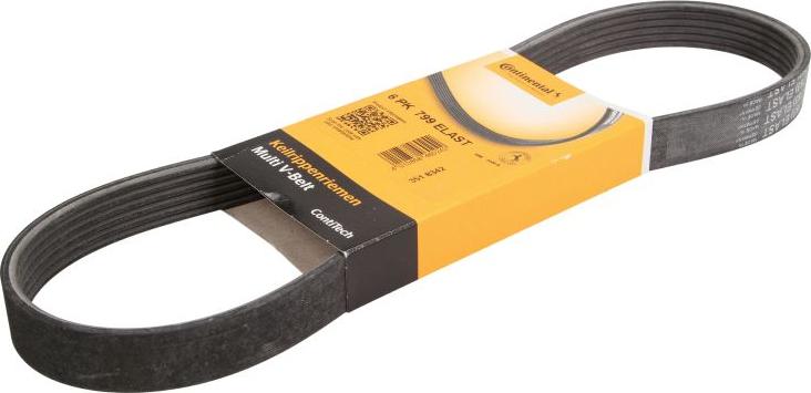 Continental 6 PK 799 ELAST - Cinghia Poly-V www.autoricambi360.it