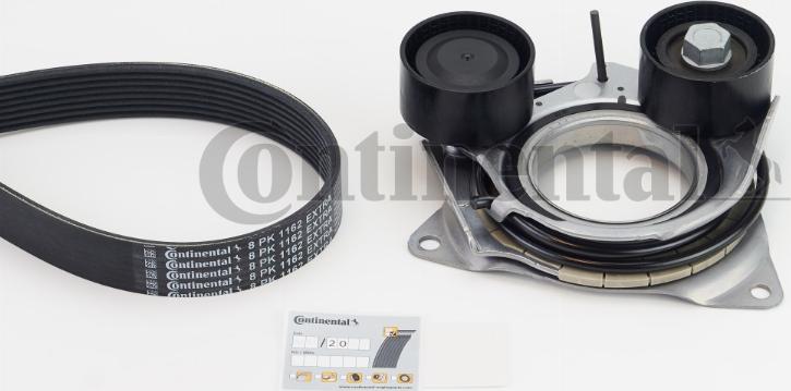 CONTINENTAL 8PK1162 EXTRA K1 - Kit Cinghie Poly-V www.autoricambi360.it