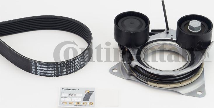 CONTINENTAL 8PK1122 EXTRA K1 - Kit Cinghie Poly-V www.autoricambi360.it