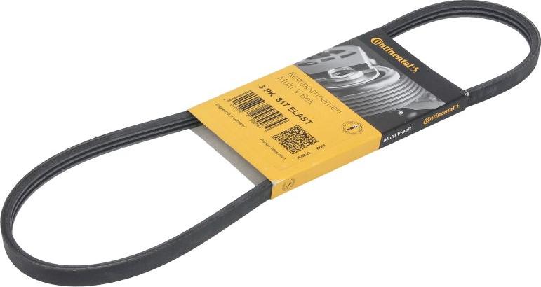 Continental 3PK817 ELAST - Cinghia Poly-V www.autoricambi360.it