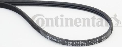 CONTINENTAL 3PK762 ELAST - Cinghia Poly-V www.autoricambi360.it