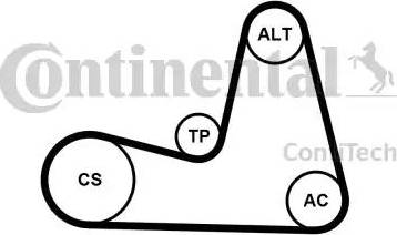 Continental 7PK1035K1 - Kit Cinghie Poly-V www.autoricambi360.it