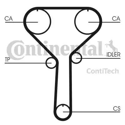 CONTINENTAL CT992 - Cinghia dentata www.autoricambi360.it