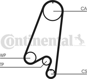 CONTINENTAL CT910WP1 - Pompa acqua + Kit cinghie dentate www.autoricambi360.it