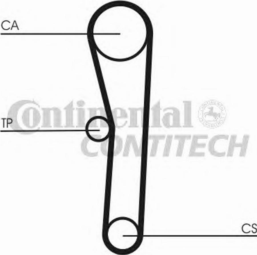 CONTINENTAL CT 505 - Cinghia dentata www.autoricambi360.it