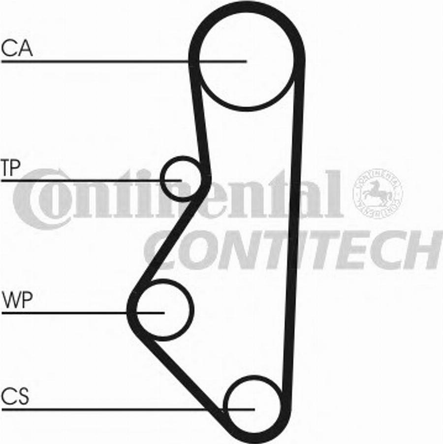 CONTINENTAL CT585K1 - Kit cinghie dentate www.autoricambi360.it