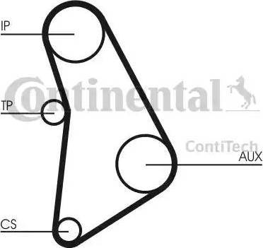 CONTINENTAL CT528 - Cinghia dentata www.autoricambi360.it