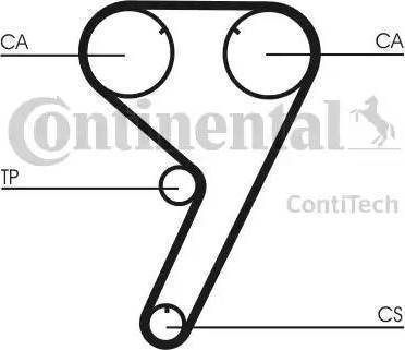 CONTINENTAL CT608K2 - Kit cinghie dentate www.autoricambi360.it