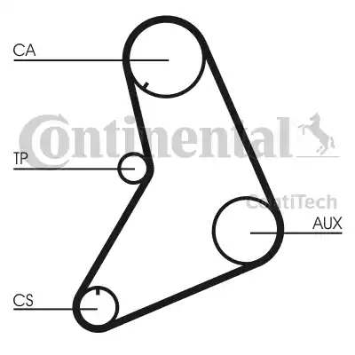 Continental CT687K1 - Kit cinghie dentate www.autoricambi360.it
