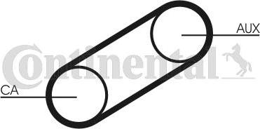 CONTINENTAL CT639 - Cinghia dentata www.autoricambi360.it