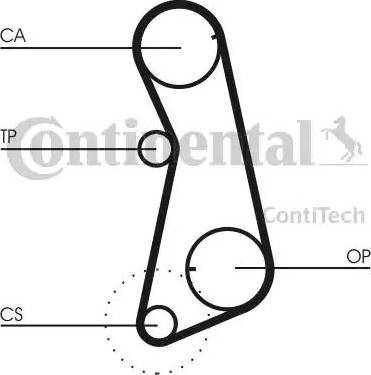 CONTINENTAL CT637K1 - Kit cinghie dentate www.autoricambi360.it