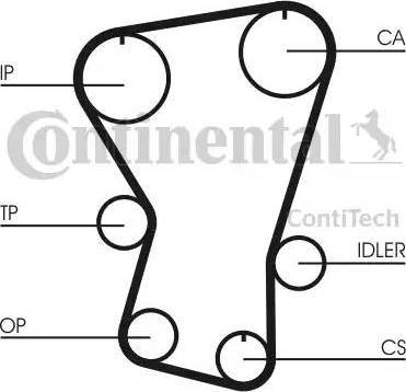 CONTINENTAL CT677 - Cinghia dentata www.autoricambi360.it