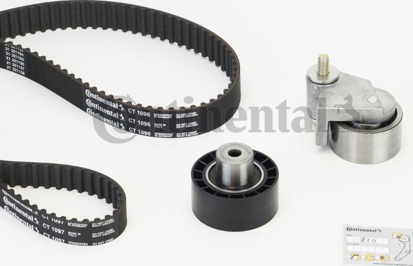 CONTINENTAL CT1096K2PRO - Kit cinghie dentate www.autoricambi360.it