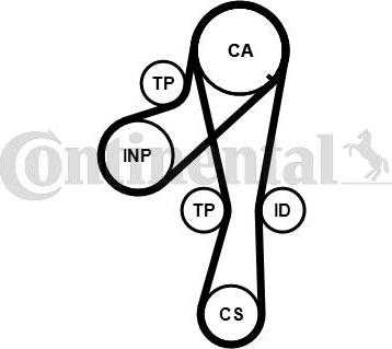 Continental CT1041K2PRO - Kit cinghie dentate www.autoricambi360.it