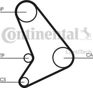 Continental CT1054K2 - Kit cinghie dentate www.autoricambi360.it
