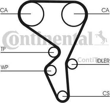 CONTINENTAL CT1065K2 - Kit cinghie dentate www.autoricambi360.it