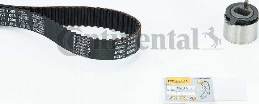 CONTINENTAL CT1008K2 - Kit cinghie dentate www.autoricambi360.it
